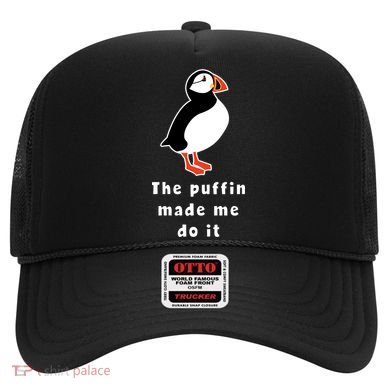 Iceland Gift The Puffin Made Me Do It Hat