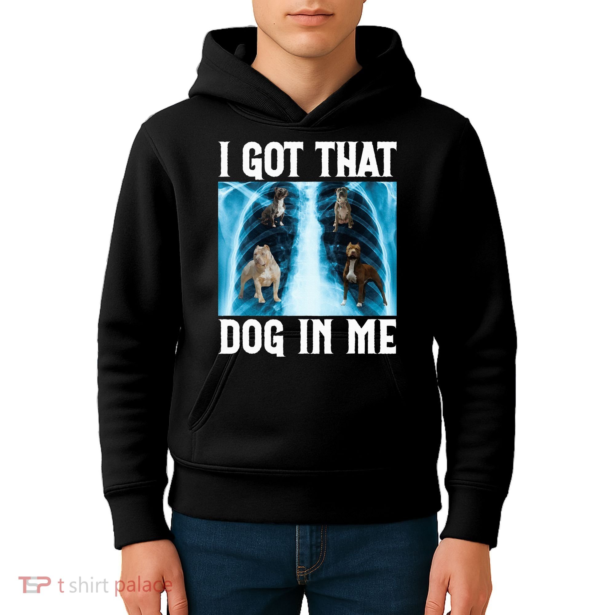 I Got That Dog In Me Xray Funny Saying Meme Kids Hoodie