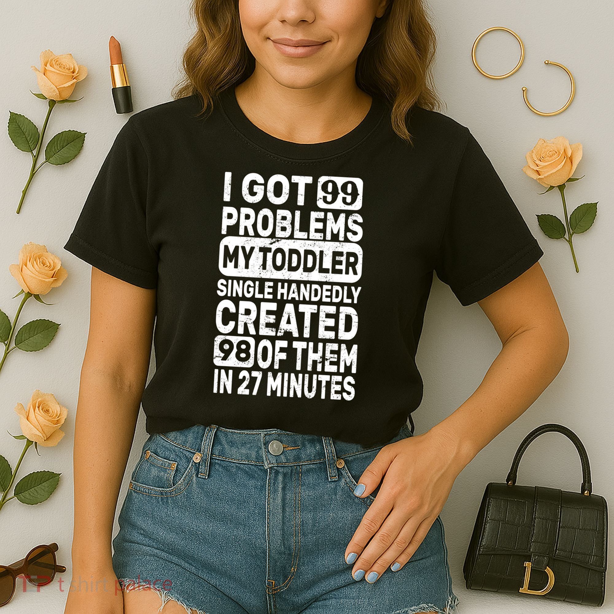 I Got 99 Problems My Toddler Created 98 Of Them Comfort Colors Boxy T-Shirt