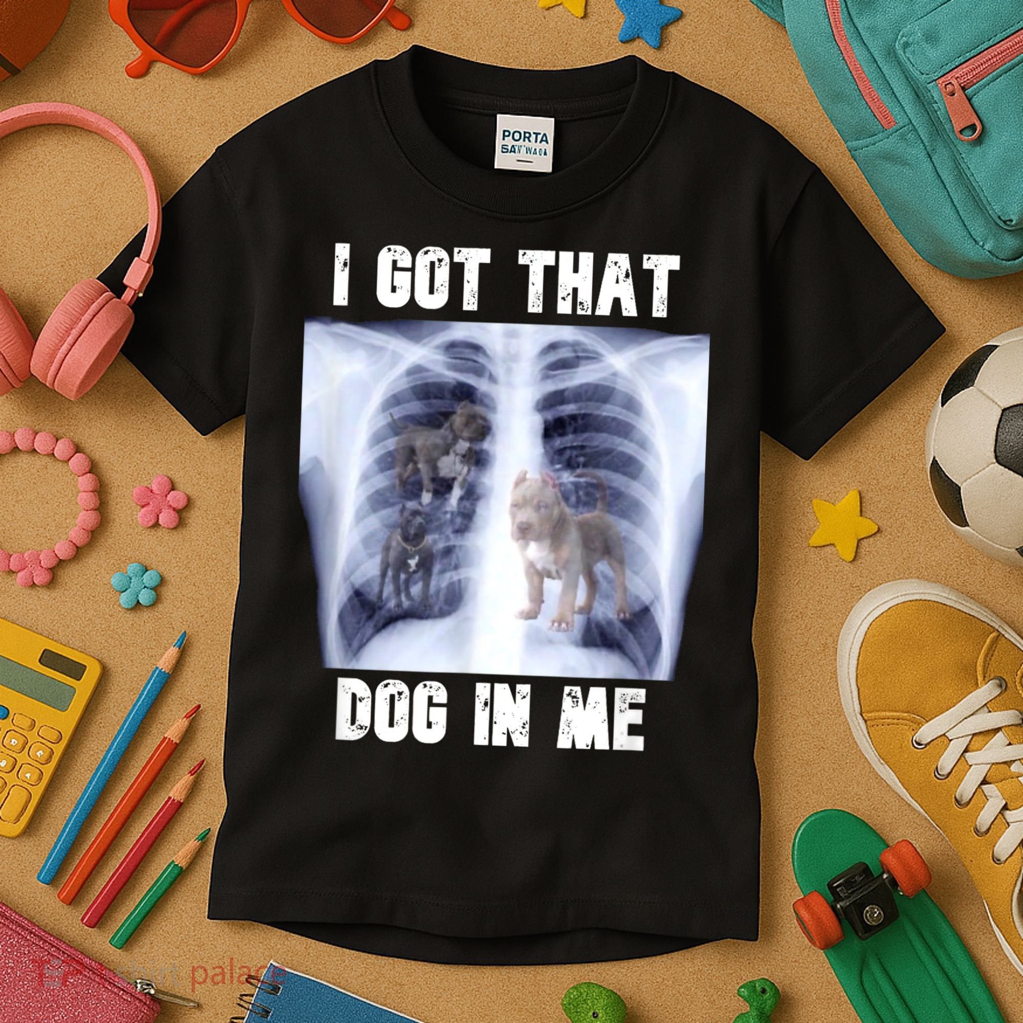I Got That Dog In Me Xray Meme Kids T-Shirt