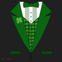 Irish Green Tuxedo Shamrock Saint Patricks Day Boy Hat thumb 2