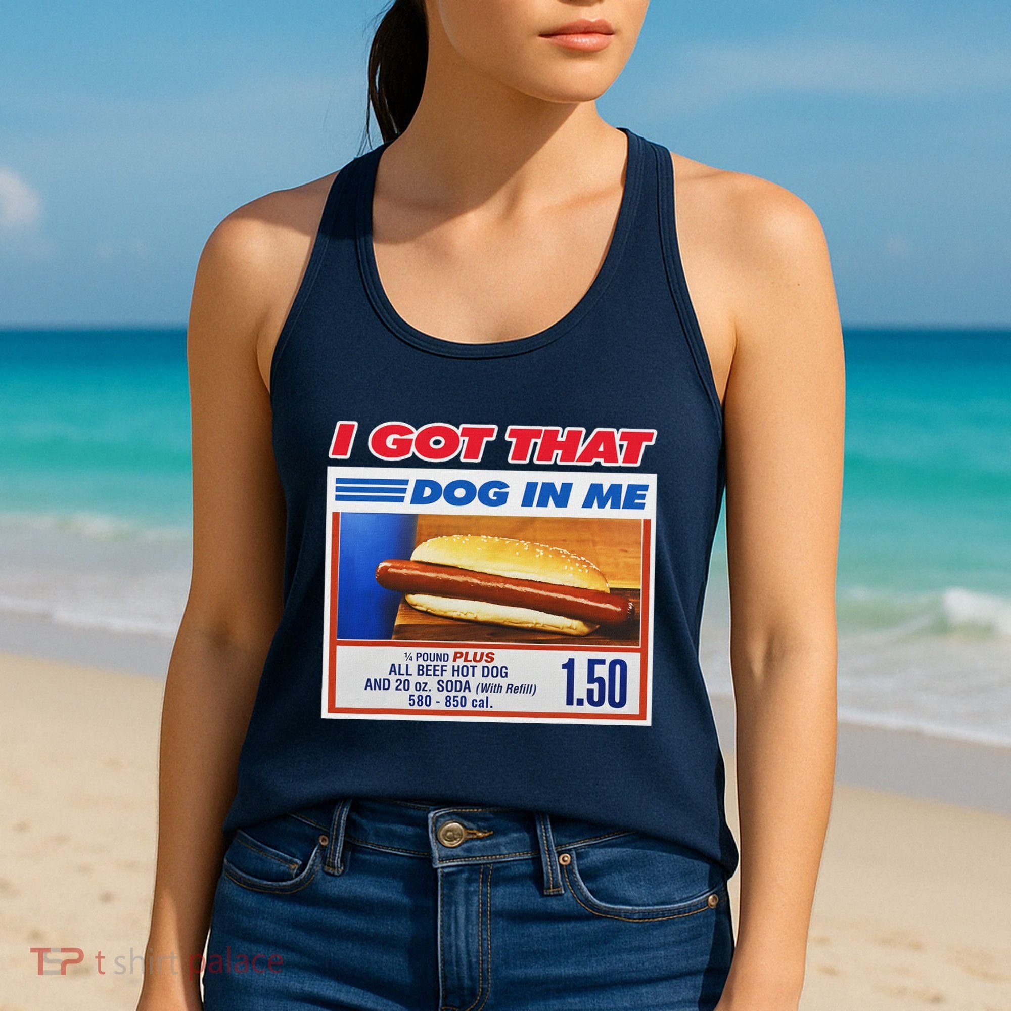 I Got That Dog In Me Funny Hotdog Meme Women's Tank Top