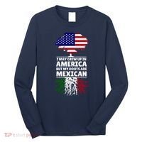 I Grew Up In America But My Roots Are Mexican Long Sleeve Shirt thumb 0