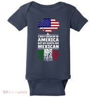 I Grew Up In America But My Roots Are Mexican Baby Bodysuit thumb 0