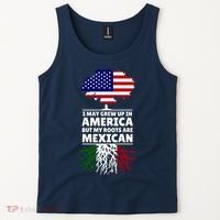 I Grew Up In America But My Roots Are Mexican Tank Top thumb 2