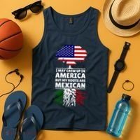 I Grew Up In America But My Roots Are Mexican Tank Top thumb 4