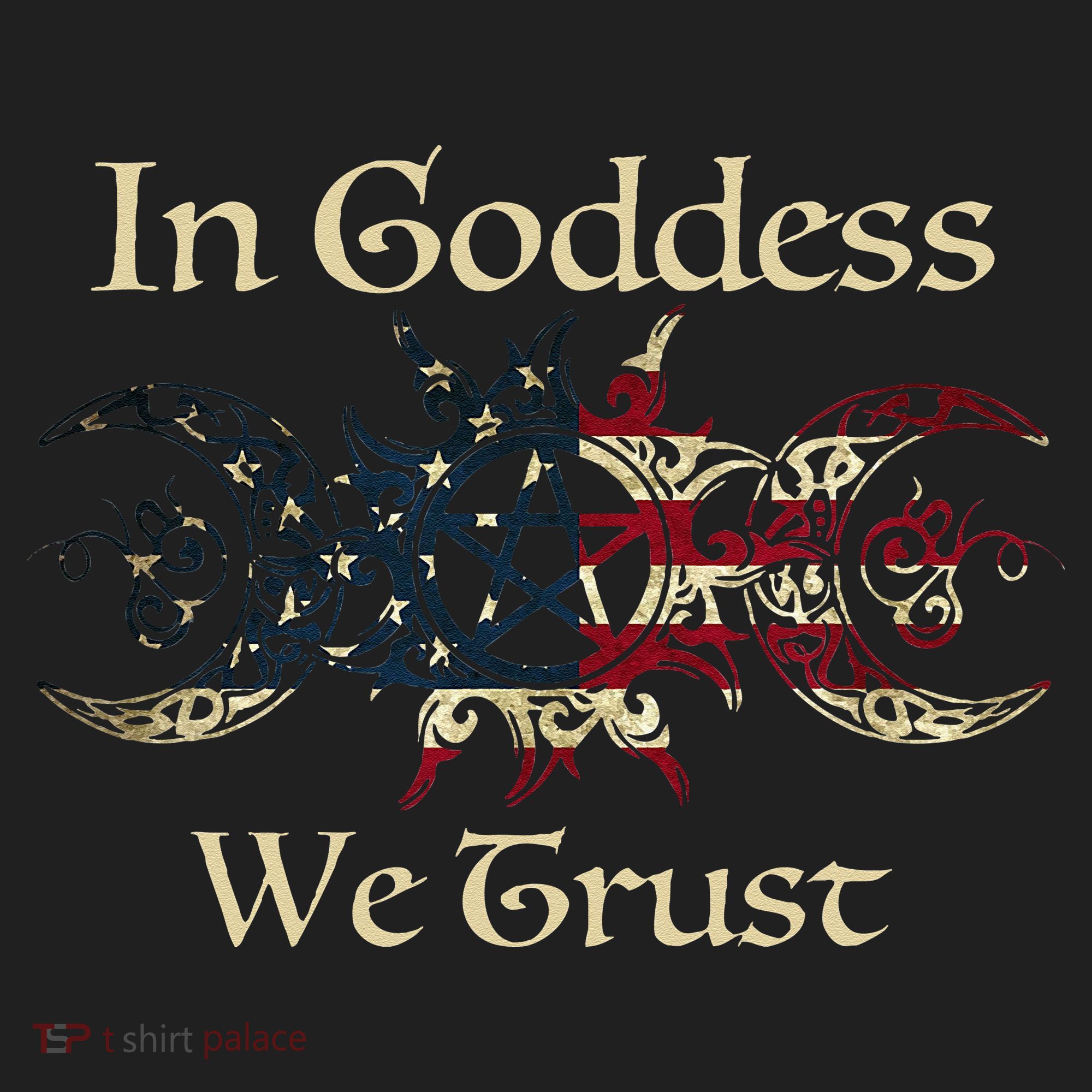 In Goddess We Trust Witch Lover American Flag Beanie