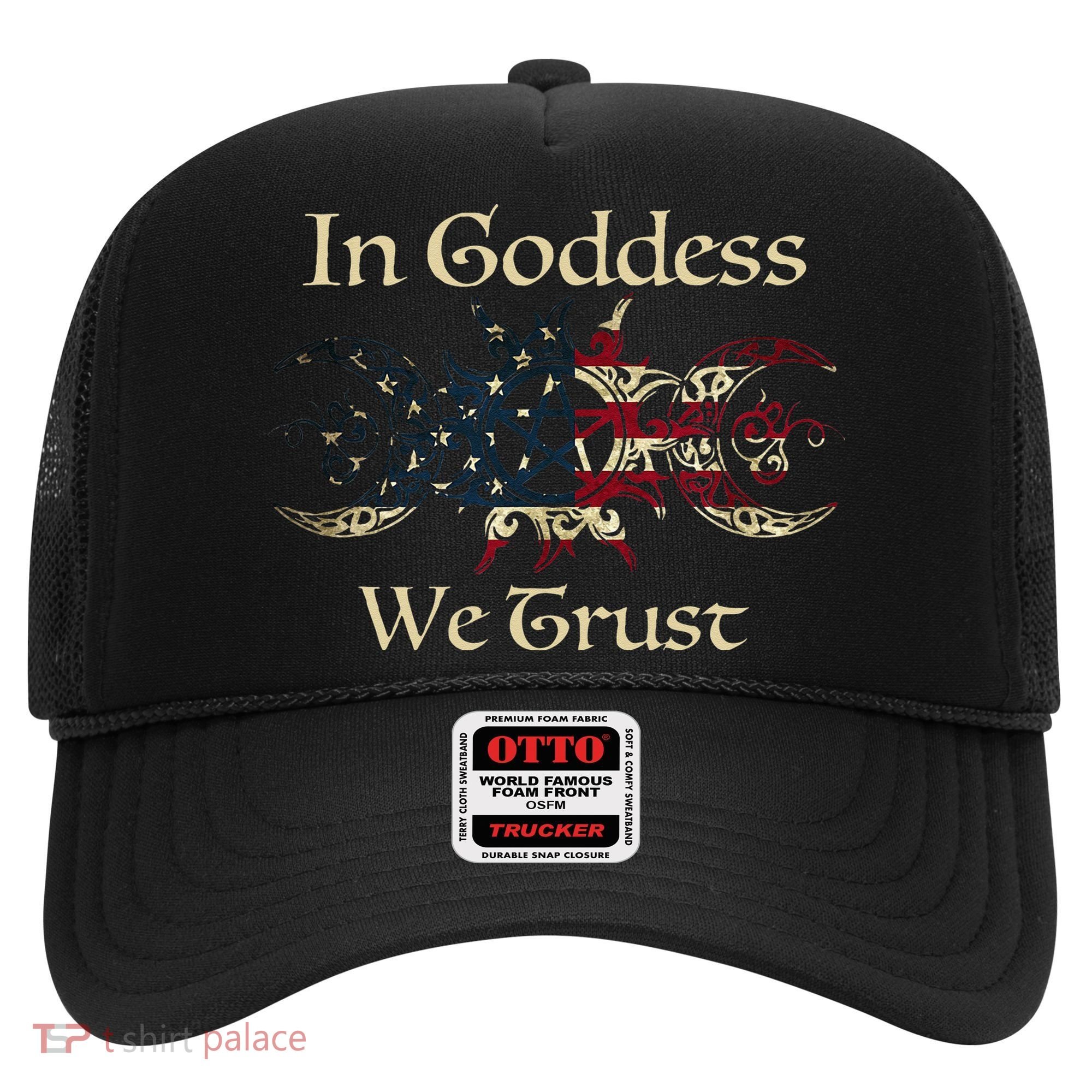 In Goddess We Trust Witch Lover American Flag Hat