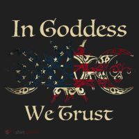 In Goddess We Trust Witch Lover American Flag Golf Towel thumb 3