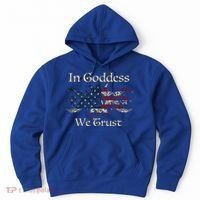 In Goddess We Trust Witch Lover American Flag Hoodie thumb 0