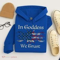 In Goddess We Trust Witch Lover American Flag Hoodie thumb 4