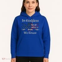In Goddess We Trust Witch Lover American Flag Hoodie thumb 5