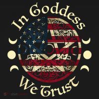 In Goddess We Trust Witch Lover American Flag Mousepad thumb 1