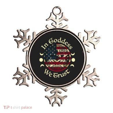 In Goddess We Trust Witch Lover American Flag Ornament