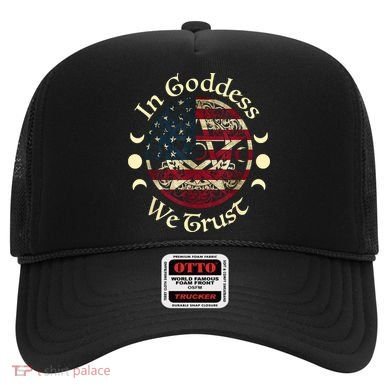 In Goddess We Trust Witch Lover American Flag Hat