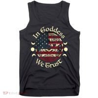 In Goddess We Trust Witch Lover American Flag Tank Top thumb 0