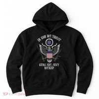 In God We Trust Guns Are Just Backup Hoodie thumb 0