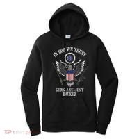 In God We Trust Guns Are Just Backup Women's Hoodie thumb 0