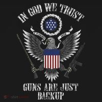 In God We Trust Guns Are Just Backup Women's Hoodie thumb 2