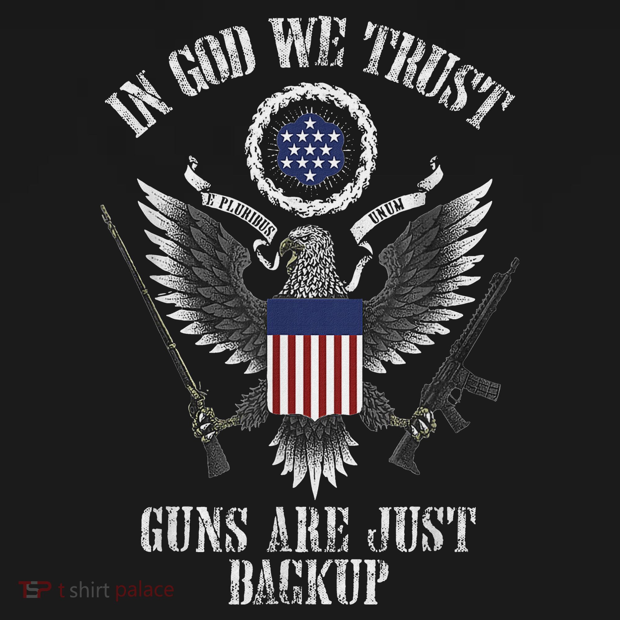 In God We Trust Guns Are Just Backup Women's Hoodie