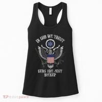 In God We Trust Guns Are Just Backup Women's Tank Top thumb 0