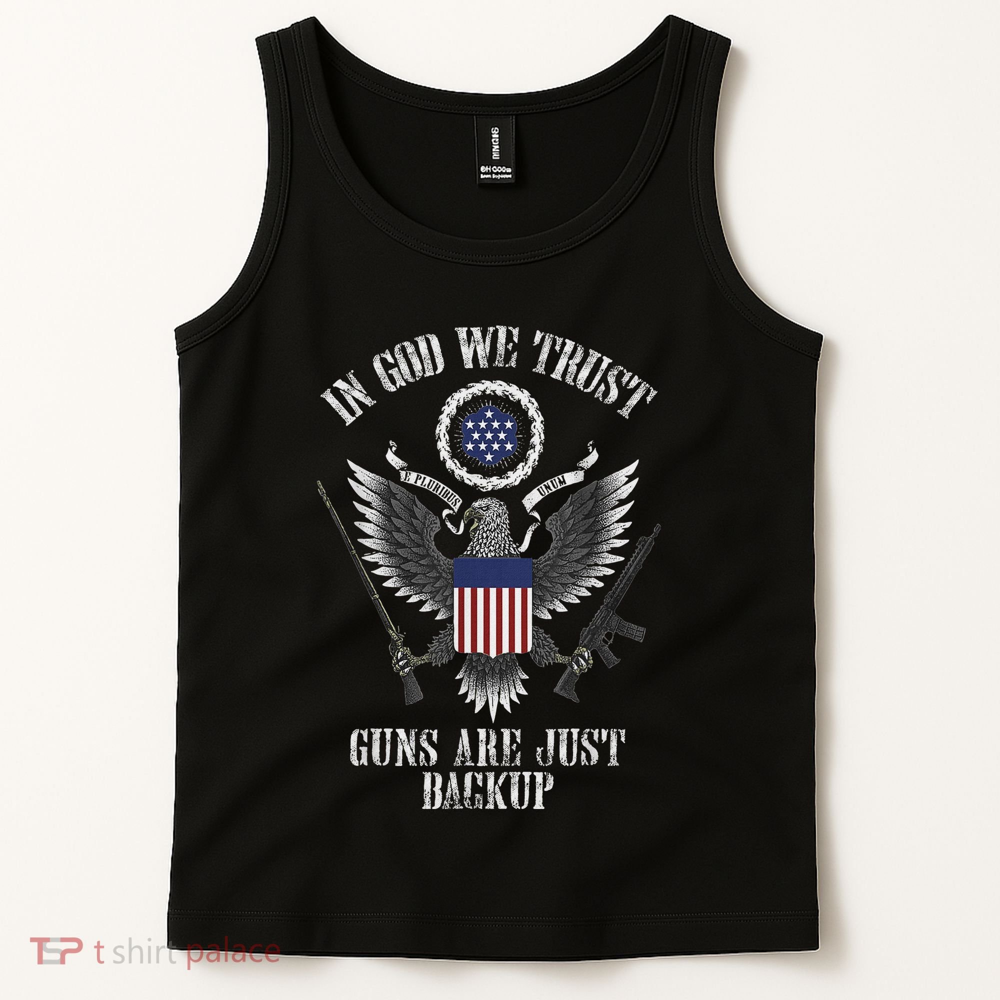 In God We Trust Guns Are Just Backup Tank Top