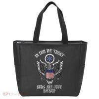 In God We Trust Guns Are Just Backup Tote Bag thumb 0
