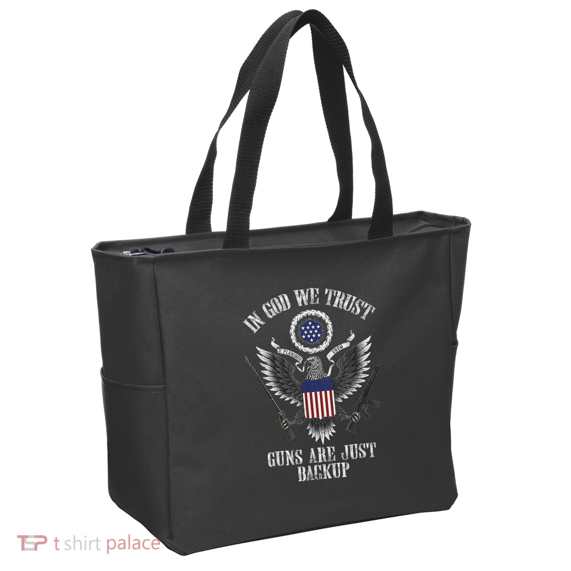 In God We Trust Guns Are Just Backup Tote Bag