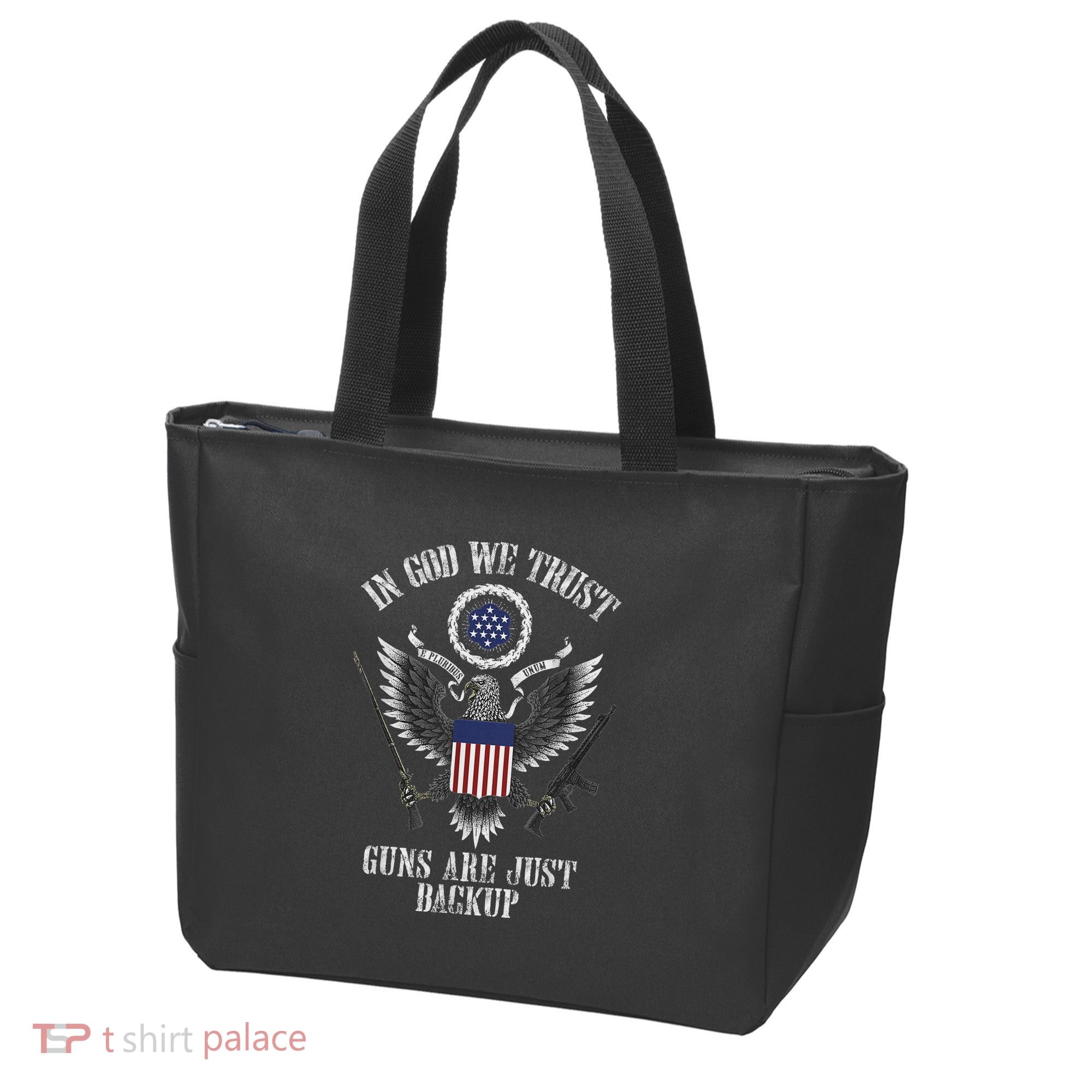 In God We Trust Guns Are Just Backup Tote Bag