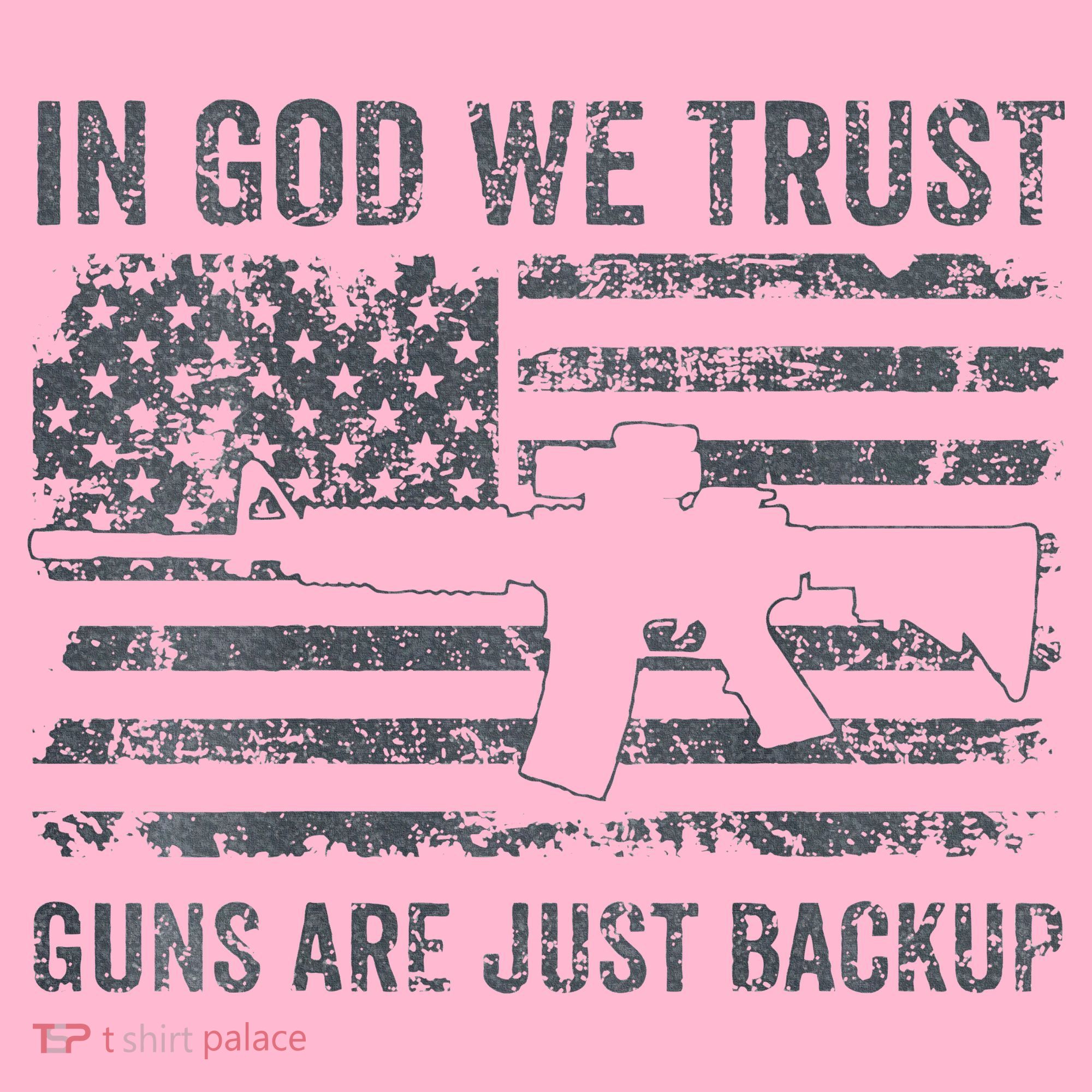 In God We Trust Guns Are Just A Backup Funny Gun Coaster