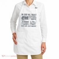 In God We Trust Guns Are Just A Backup Funny Gun Apron thumb 2