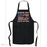 In God We Trust Guns Are Just A Backup Pistol Gun Apron thumb 0