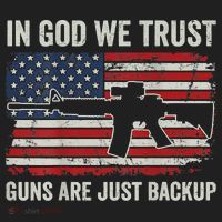 In God We Trust Guns Are Just A Backup Pistol Gun Beanie thumb 2