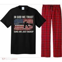 In God We Trust Guns Are Just A Backup Pistol Gun Pajama Set thumb 0