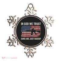 In God We Trust Guns Are Just A Backup Pistol Gun Ornament thumb 0