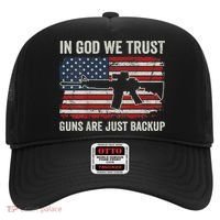 In God We Trust Guns Are Just A Backup Pistol Gun Hat thumb 0