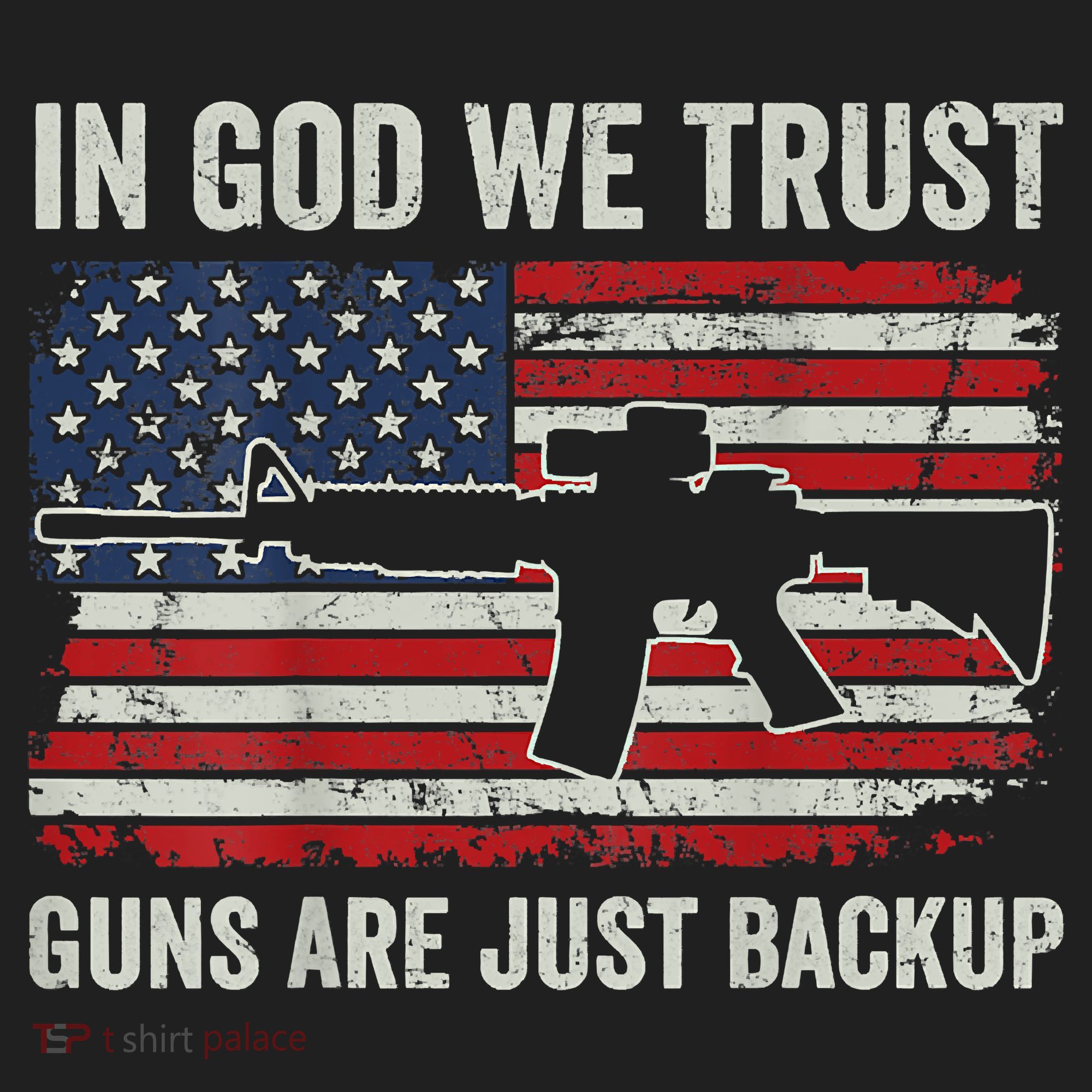 In God We Trust Guns Are Just A Backup Pistol Gun Hat