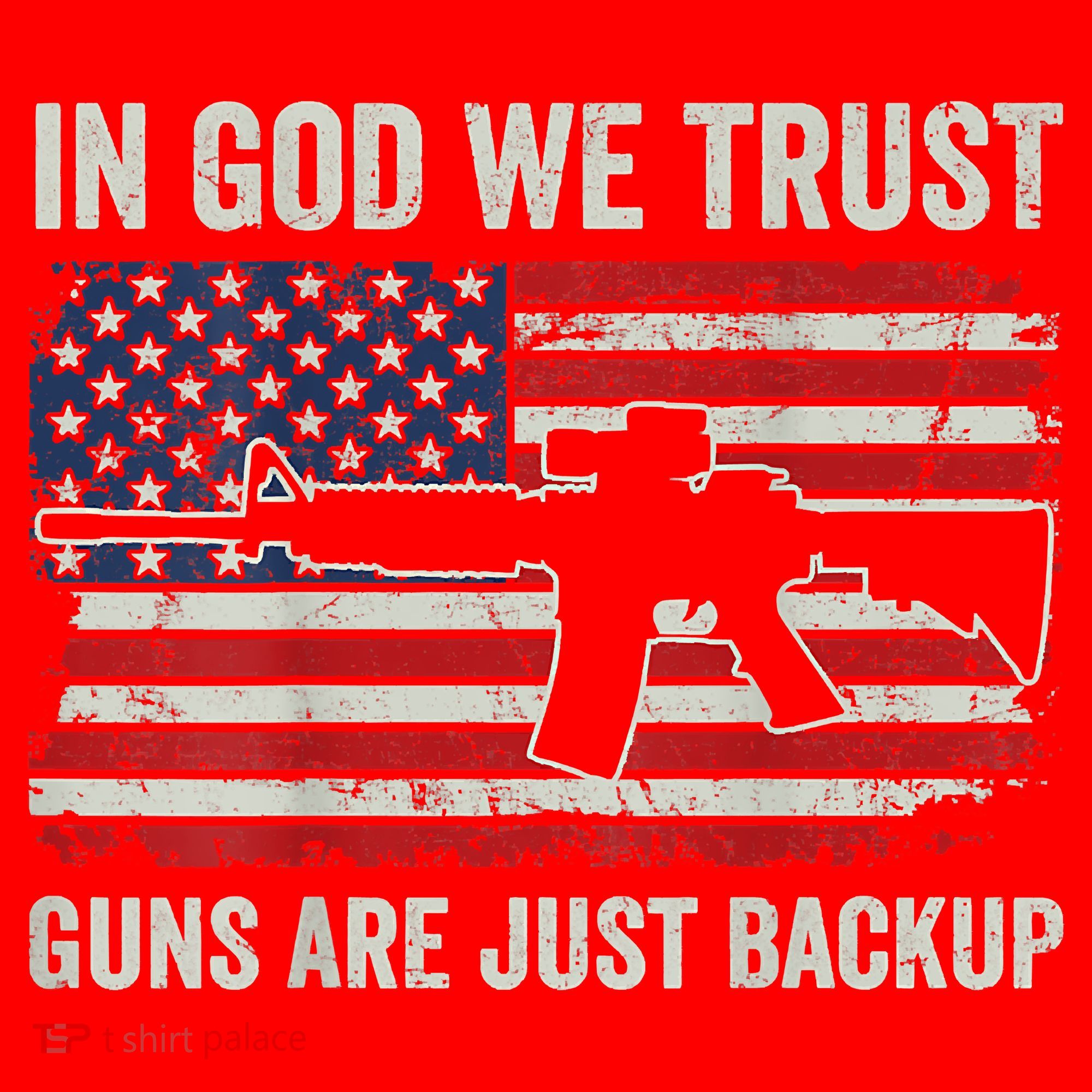 In God We Trust Guns Are Just A Backup Pistol Gun Santa Hat