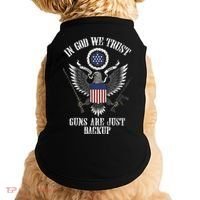 In God We Trust Guns Are Just Backup Doggie Tank thumb 0