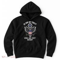 In God We Trust Guns Are Just Backup Hoodie thumb 0