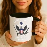 In God We Trust Guns Are Just Backup Coffee Mug thumb 3