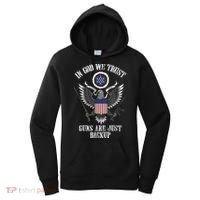 In God We Trust Guns Are Just Backup Women's Hoodie thumb 0