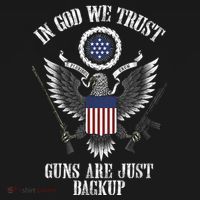 In God We Trust Guns Are Just Backup Women's Tank Top thumb 5
