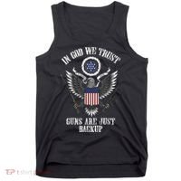 In God We Trust Guns Are Just Backup Tank Top thumb 0