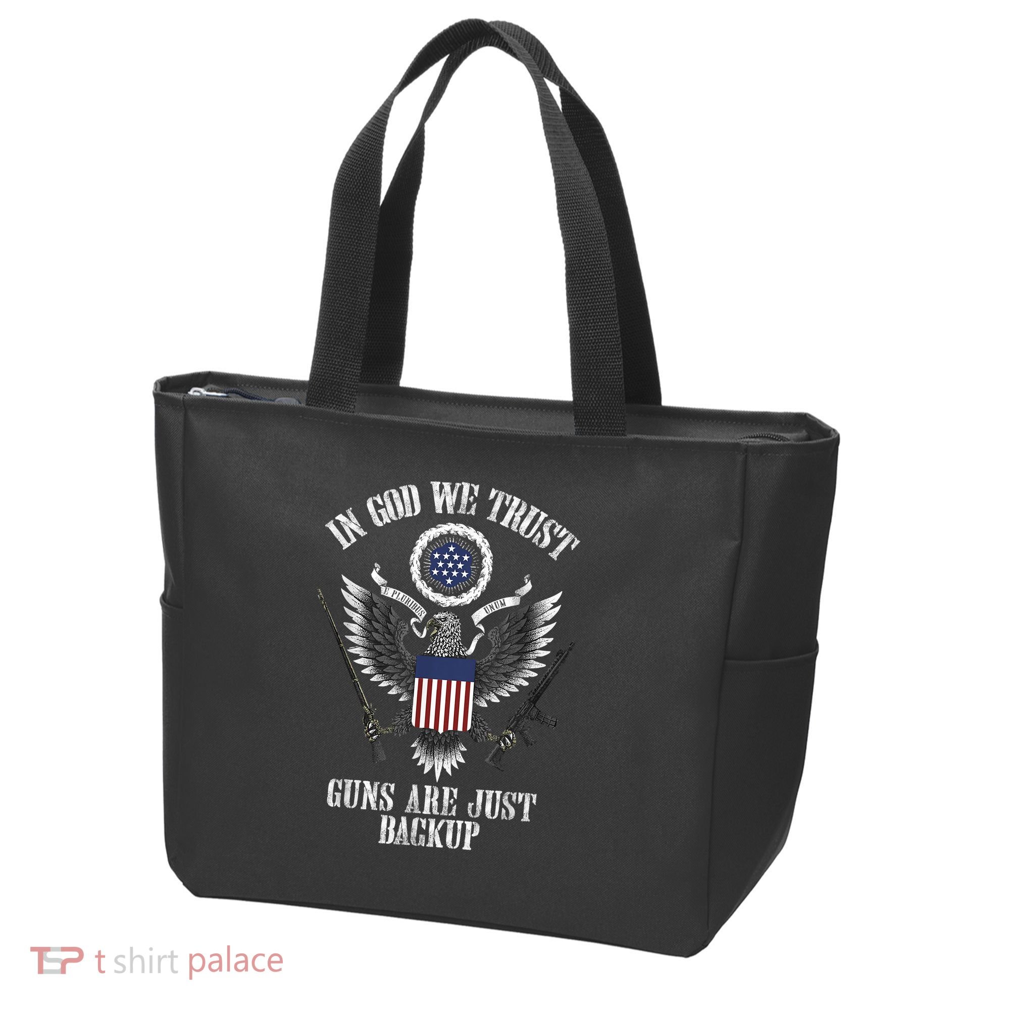 In God We Trust Guns Are Just Backup Tote Bag