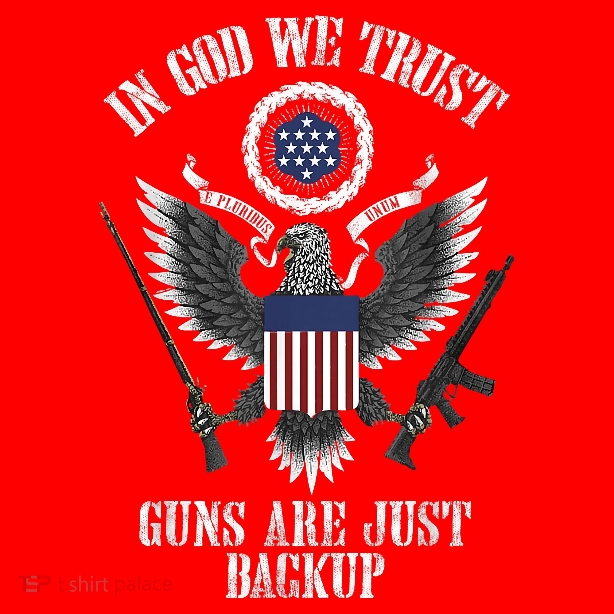 In God We Trust Guns Are Just Backup Santa Hat