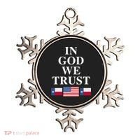 In God We Trust Texas Schools American Flag Texas Usa Gift Ornament thumb 0