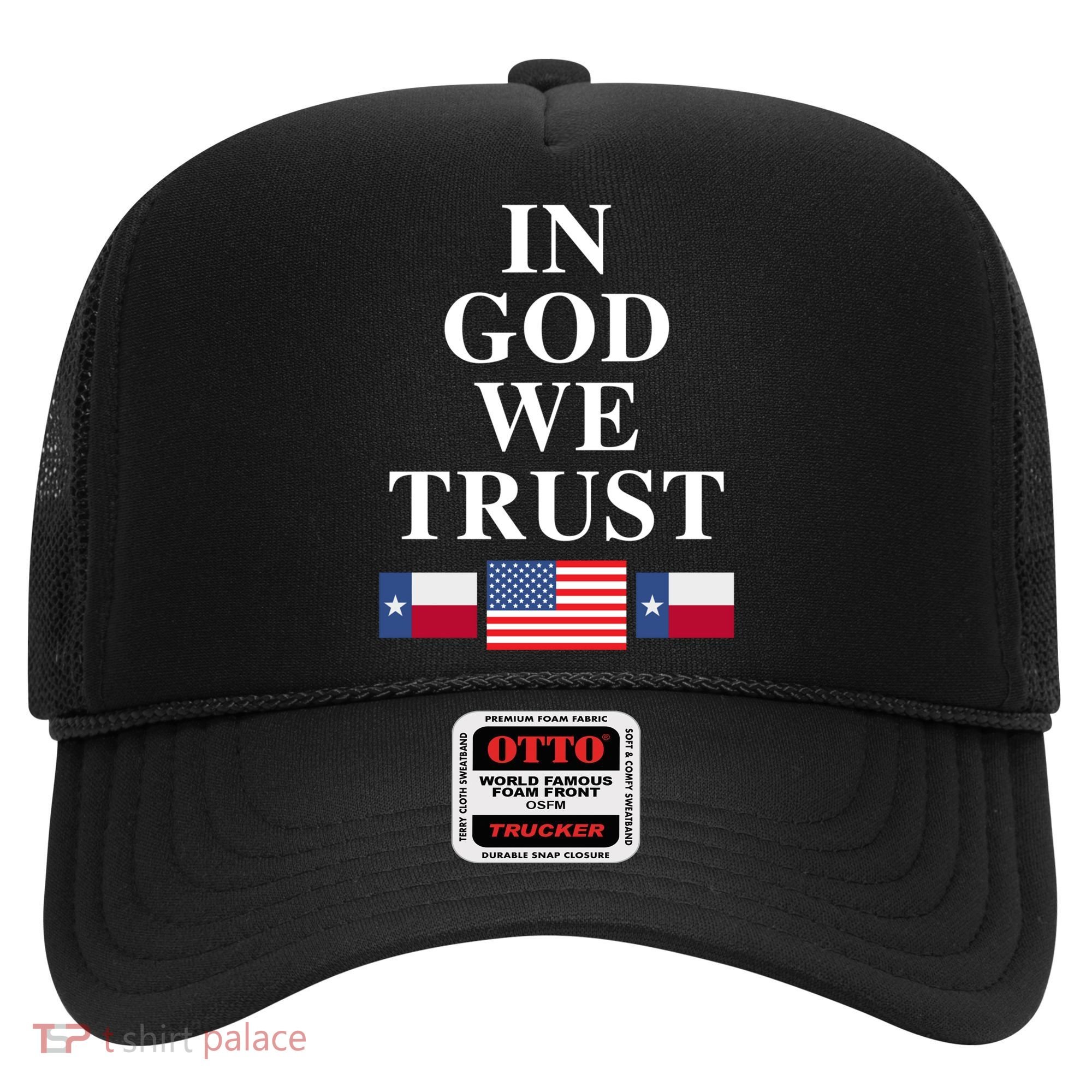In God We Trust Texas Schools American Flag Texas Usa Gift Hat