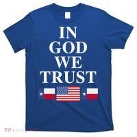In God We Trust Texas Schools American Flag Texas Usa Gift T-Shirt thumb 0