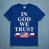 In God We Trust Texas Schools American Flag Texas Usa Gift T-Shirt thumb 5